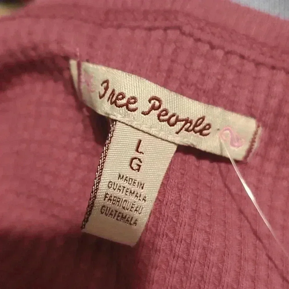 Free People Santa Clara Thermal Top Mulberry